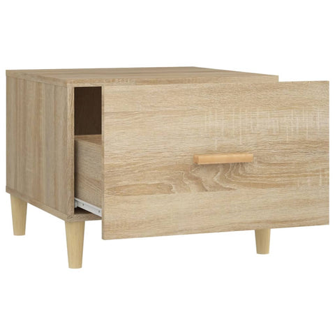 vidaXL Couchtische 2 Stk. Sonoma-Eiche 50x50x40 cm Holzwerkstoff