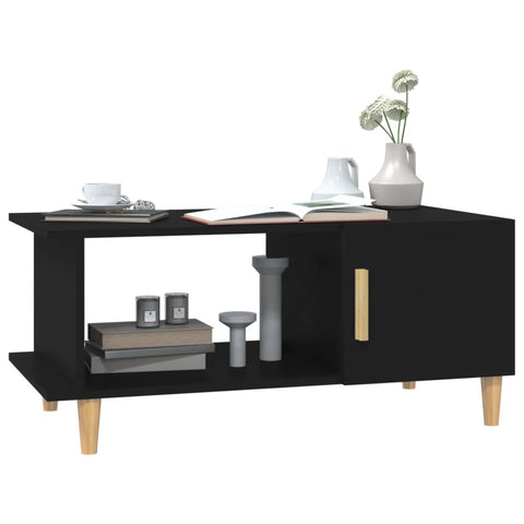 vidaXL Couchtisch Schwarz 90x50x40 cm Holzwerkstoff