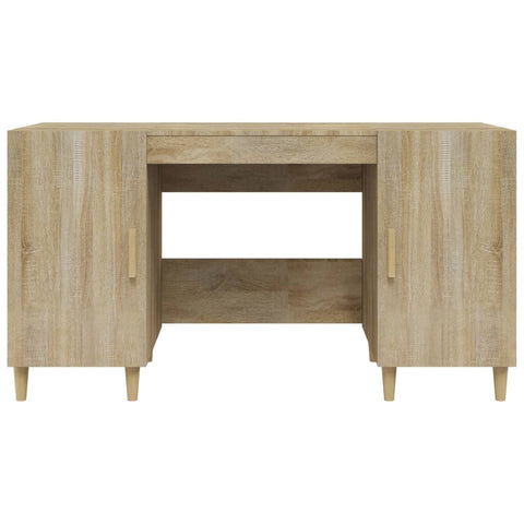 vidaXL Schreibtisch Sonoma-Eiche 140x50x75 cm Holzwerkstoff