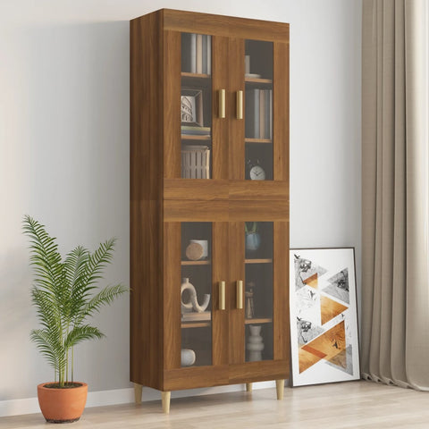 vidaXL Hängeschrank Braun Eichen-Optik 69,5x34x90 cm