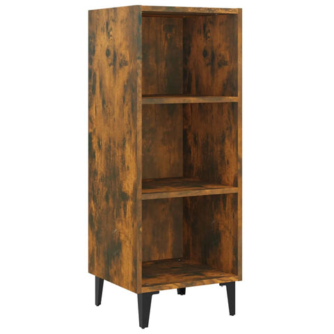 vidaXL Sideboard Räuchereiche 34,5x32,5x90 cm Holzwerkstoff