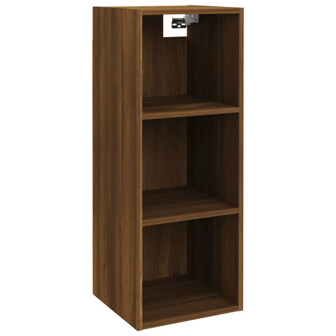 vidaXL Wandschrank Braun Eichen-Optik 34,5x32,5x90 cm Holzwerkstoff