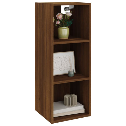 vidaXL Wandschrank Braun Eichen-Optik 34,5x32,5x90 cm Holzwerkstoff