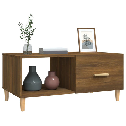 vidaXL Couchtisch Braun Eichen-Optik 89,5x50x40 cm Holzwerkstoff