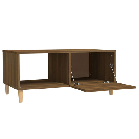 vidaXL Couchtisch Braun Eichen-Optik 89,5x50x40 cm Holzwerkstoff