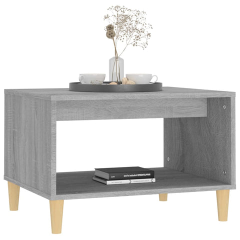 vidaXL Couchtisch Grau Sonoma 60x50x40 cm Holzwerkstoff