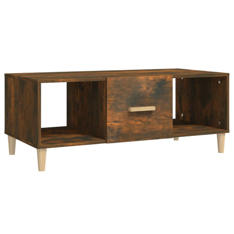 vidaXL Couchtisch Räuchereiche 102x50x40 cm Holzwerkstoff