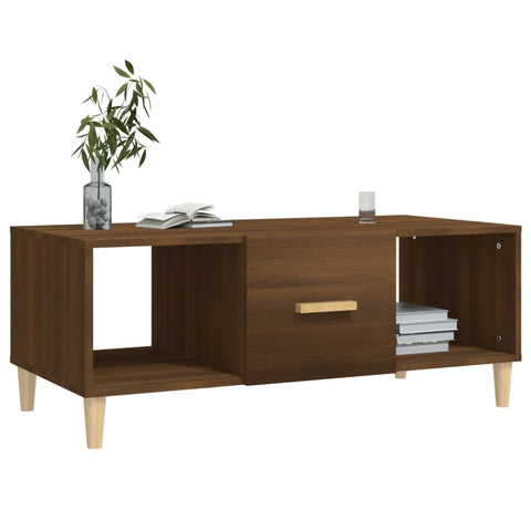 vidaXL Couchtisch Braun Eichen-Optik 102x50x40 cm Holzwerkstoff