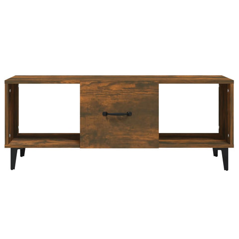 vidaXL Couchtisch Räuchereiche 102x50x40 cm Holzwerkstoff