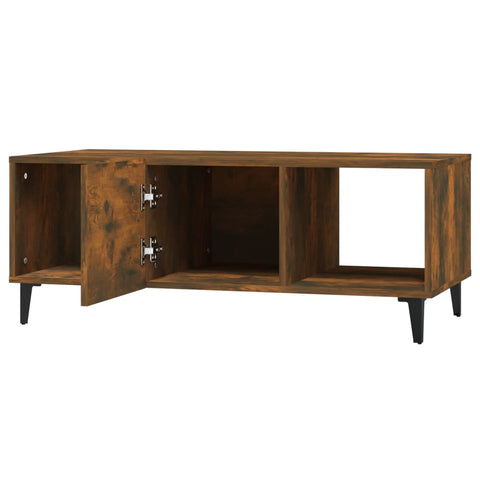 vidaXL Couchtisch Räuchereiche 102x50x40 cm Holzwerkstoff