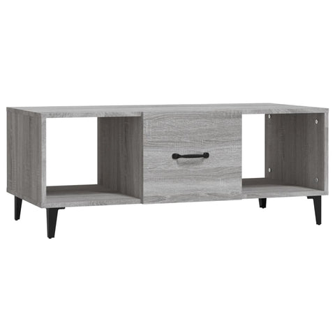 vidaXL Couchtisch Grau Sonoma 102x50x40 cm Holzwerkstoff