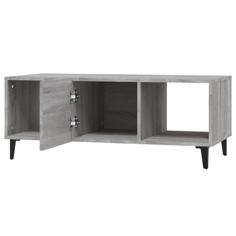 vidaXL Couchtisch Grau Sonoma 102x50x40 cm Holzwerkstoff