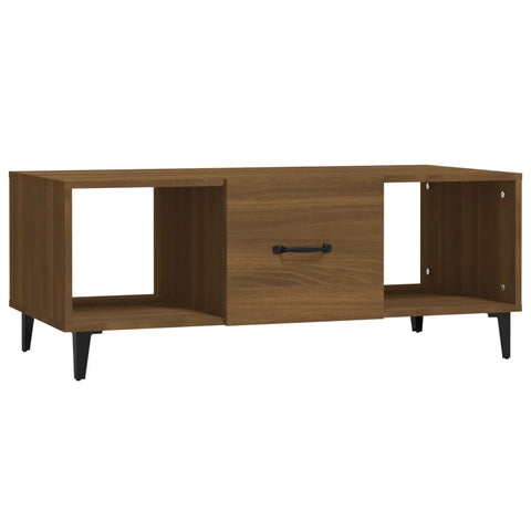 vidaXL Couchtisch Braun Eichen-Optik 102x50x40 cm Holzwerkstoff