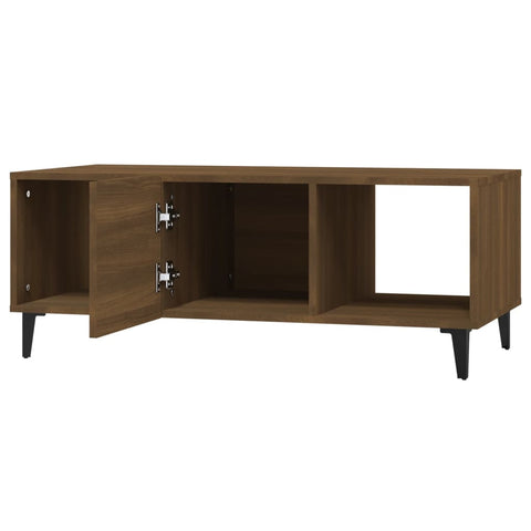 vidaXL Couchtisch Braun Eichen-Optik 102x50x40 cm Holzwerkstoff