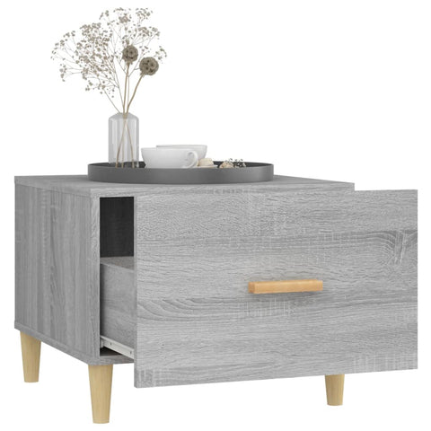 vidaXL Couchtisch Grau Sonoma 50x50x40 cm Holzwerkstoff