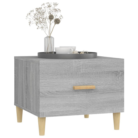 vidaXL Couchtisch Grau Sonoma 50x50x40 cm Holzwerkstoff