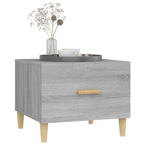 vidaXL Couchtische 2 Stk. Grau Sonoma 50x50x40 cm Holzwerkstoff