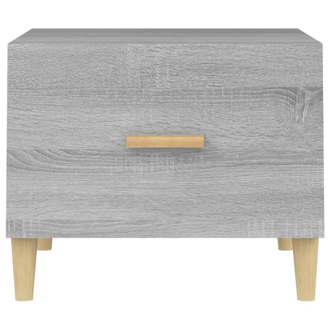 vidaXL Couchtische 2 Stk. Grau Sonoma 50x50x40 cm Holzwerkstoff