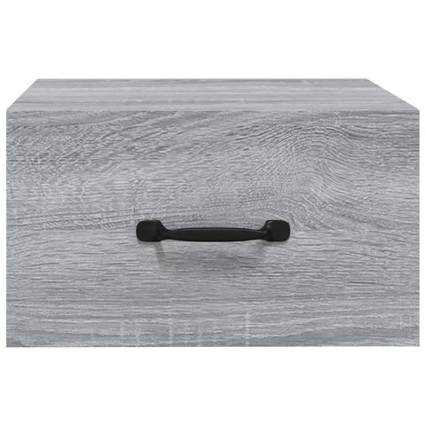 vidaXL Wand-Nachttische 2 Stk. Grau Sonoma 35x35x20 cm