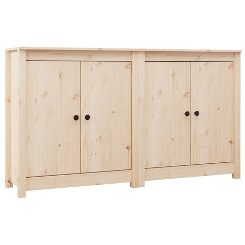 vidaXL Sideboards 2 Stk. 70x35x80 cm Massivholz Kiefer