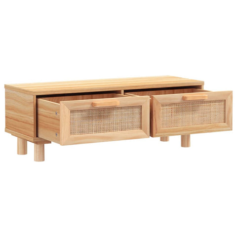 vidaXL Couchtisch Braun 80x40x30 cm Holzwerkstoff & Massivholz Kiefer