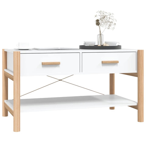 vidaXL Couchtisch Weiß 82x48x45 cm Holzwerkstoff