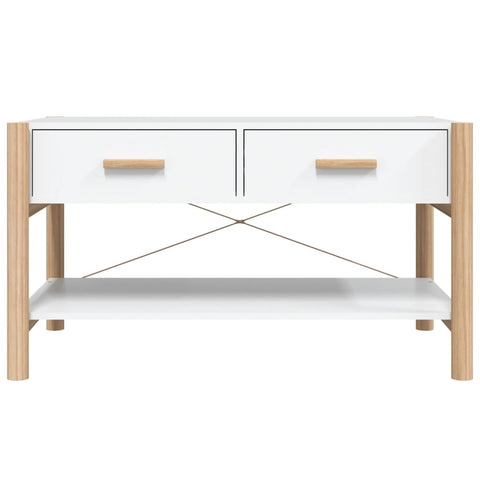 vidaXL Couchtisch Weiß 82x48x45 cm Holzwerkstoff