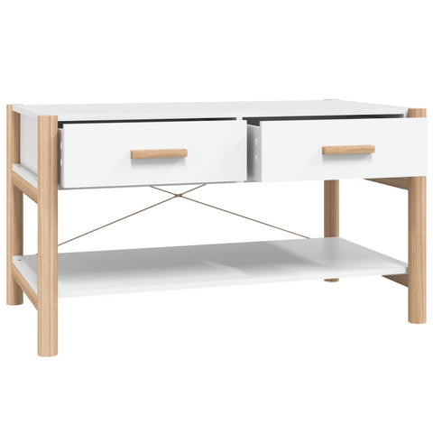 vidaXL Couchtisch Weiß 82x48x45 cm Holzwerkstoff