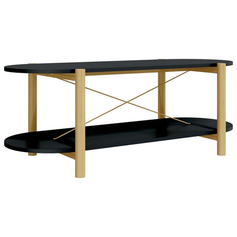 vidaXL Couchtisch Schwarz 110x48x40 cm Holzwerkstoff