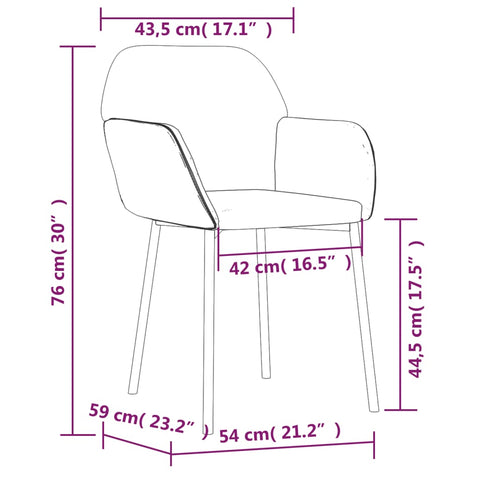 Esszimmerstühle 2 Stk. Schwarz Samt