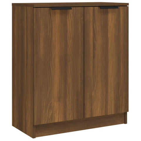 vidaXL 3-tlg. Sideboard Braun Eiche-Optik Holzwerkstoff