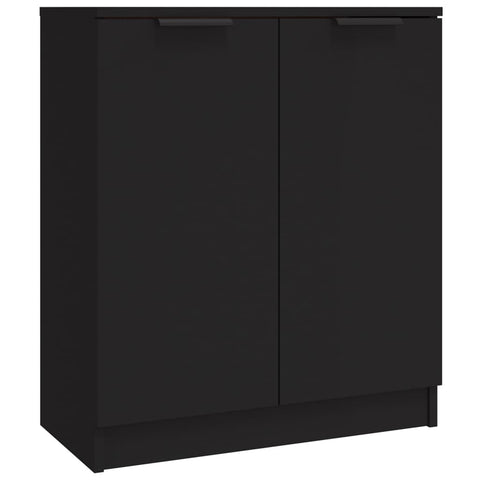 vidaXL Sideboards 3 Stk. Schwarz Holzwerkstoff