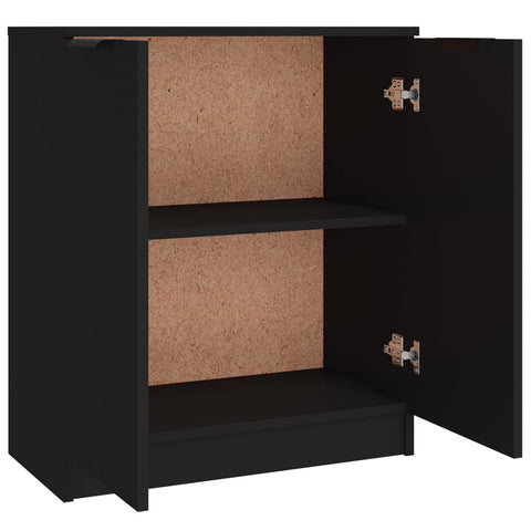 vidaXL Sideboards 3 Stk. Schwarz Holzwerkstoff