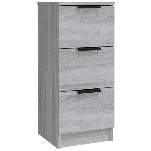 vidaXL Sideboards 3 Stk. Grau Sonoma Holzwerkstoff