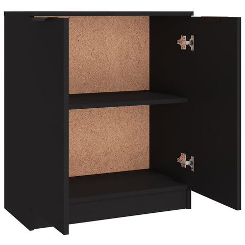 vidaXL Sideboards 3 Stk. Schwarz Holzwerkstoff