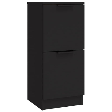 vidaXL Sideboards 3 Stk. Schwarz Holzwerkstoff