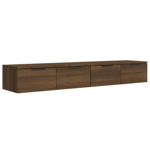 vidaXL Wandschränke 2 Stk. Braun Eichen-Optik 68x30x20cm Holzwerkstoff