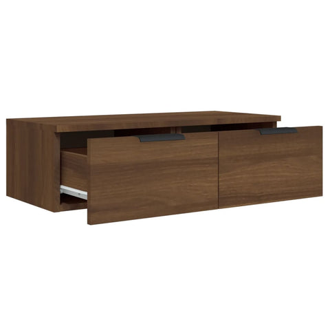 vidaXL Wandschränke 2 Stk. Braun Eichen-Optik 68x30x20cm Holzwerkstoff