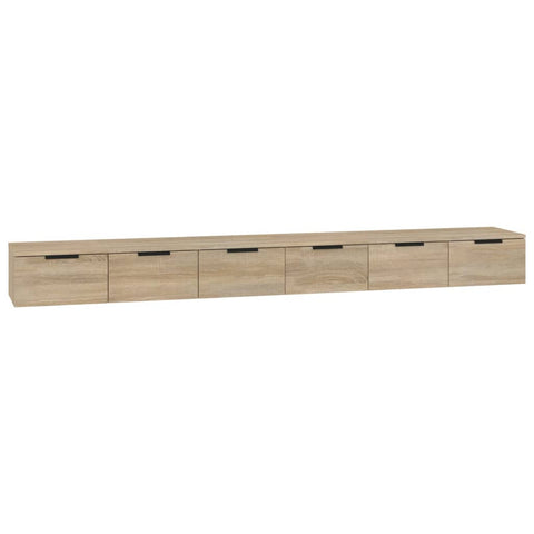 vidaXL Wandschränke 2 Stk. Sonoma-Eiche 102x30x20 cm Holzwerkstoff