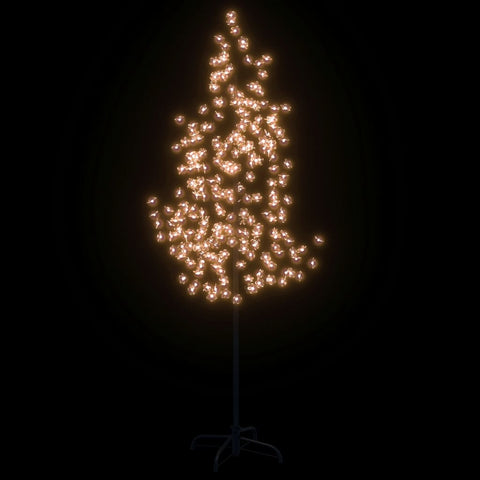 LED-Baum mit Kirschblüten Warmweiß 220 LEDs 220 cm