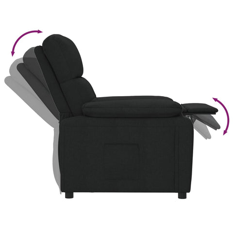 vidaXL Relaxsessel Schwarz Stoff