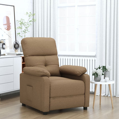 vidaXL Relaxsessel Braun Stoff