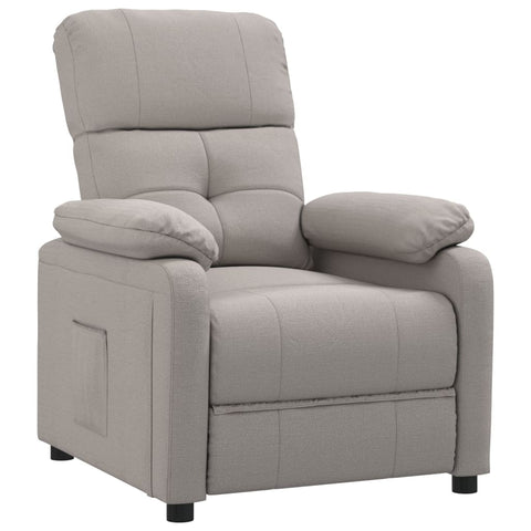 vidaXL Relaxsessel Taupe Stoff