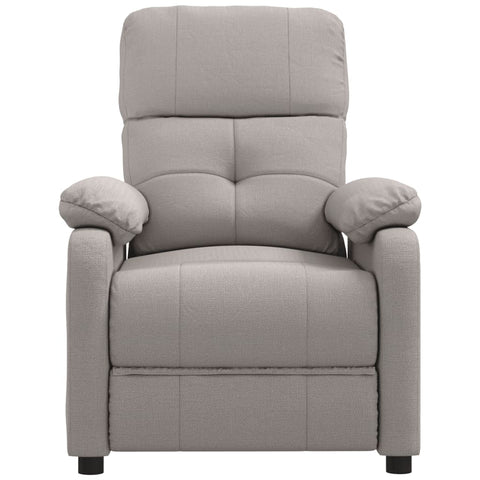 vidaXL Relaxsessel Taupe Stoff