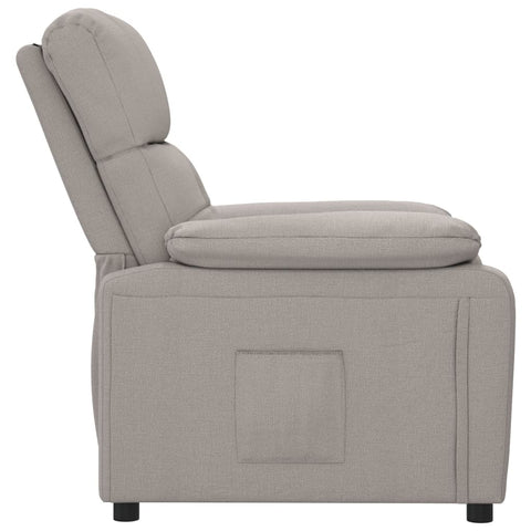 vidaXL Relaxsessel Taupe Stoff