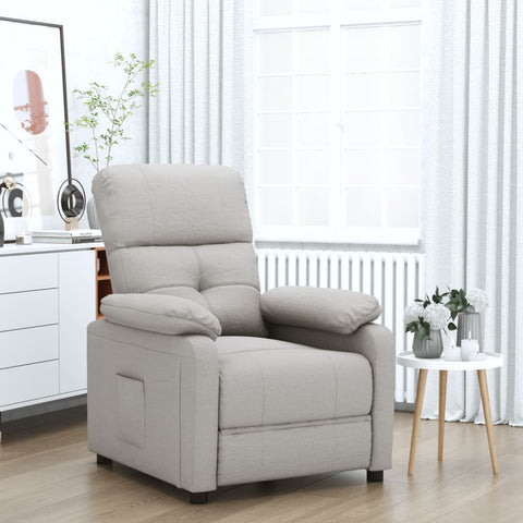 vidaXL Relaxsessel Taupe Stoff