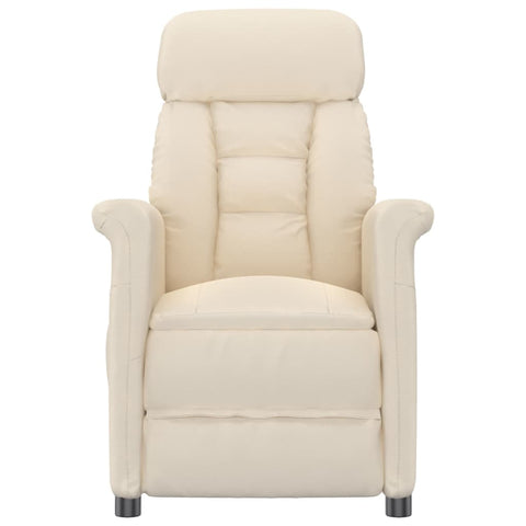 Massagesessel Beige Mikrofasergewebe