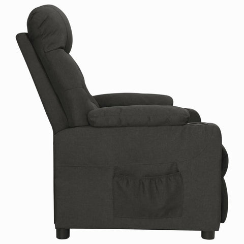 vidaXL Relaxsessel Schwarz Stoff