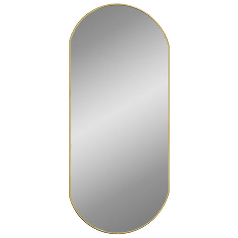 vidaXL Wandspiegel Golden 90x40 cm Oval