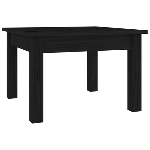 vidaXL Couchtisch Schwarz 45x45x30 cm Massivholz Kiefer